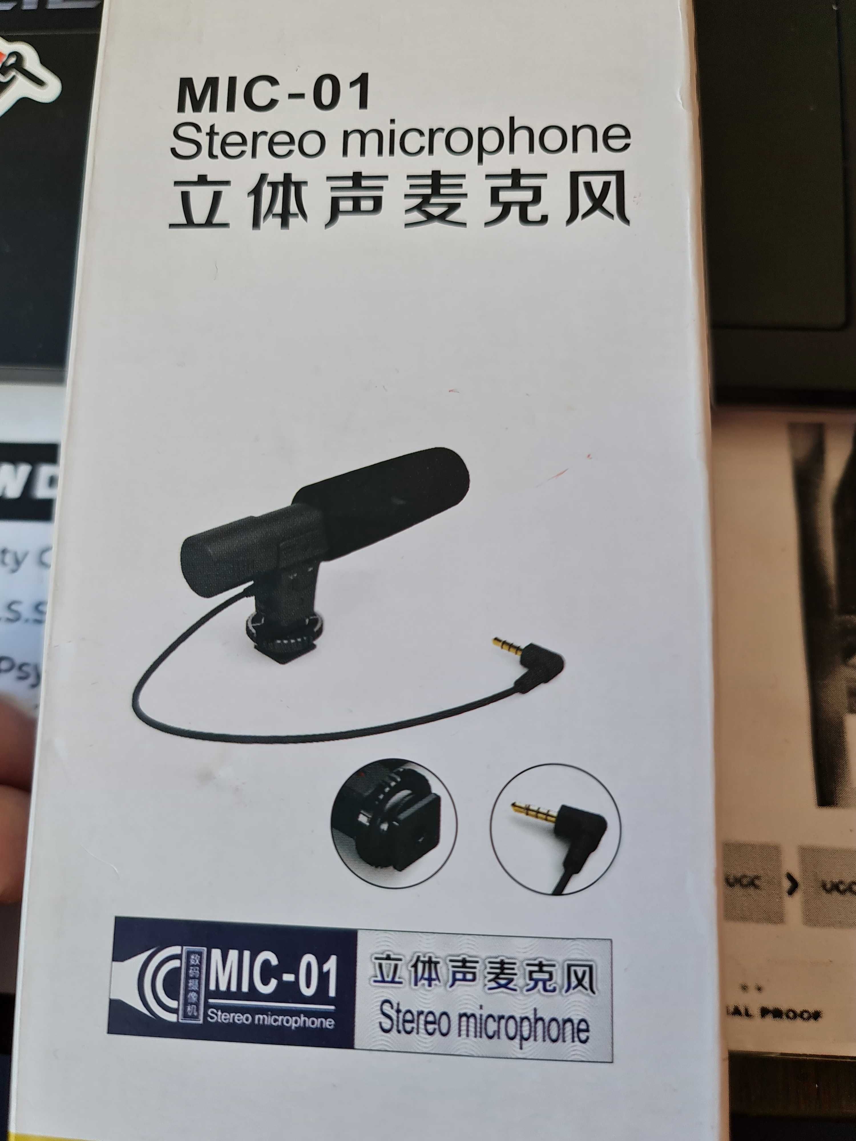 Cтерео мікрофон камерний MIC-01 гармата спрямований 120 3.5