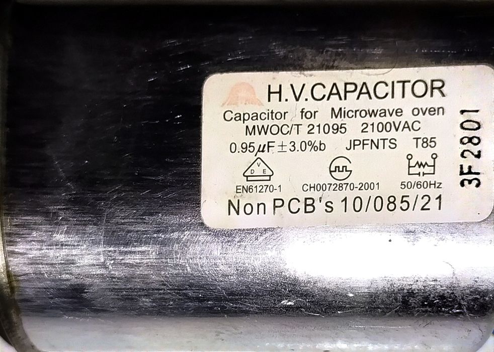 Конденсатор для мікрохвильовки (СВЧ/МВЧ) 2100VAC