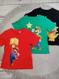 Koszulka bluzka t-shirt Mario Luigi HM 98 104