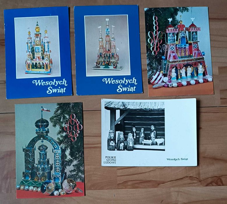 Kolekcja "Szopki"  stare pocztówki widokówki PRL