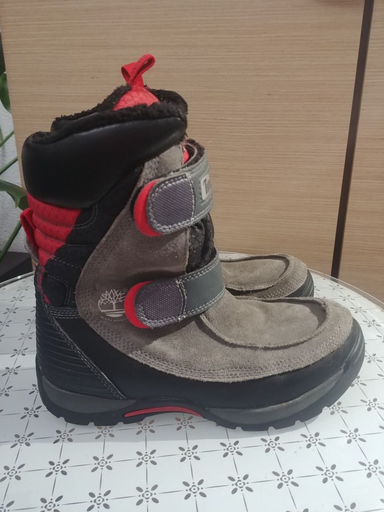 Ciepłe śniegowce Timberland, wodoodporne, termocieplne. Roz. 35,5