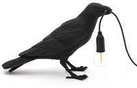 Lampa stołowa Bird Waiting Ptak Seletti 30x19 cm czarna