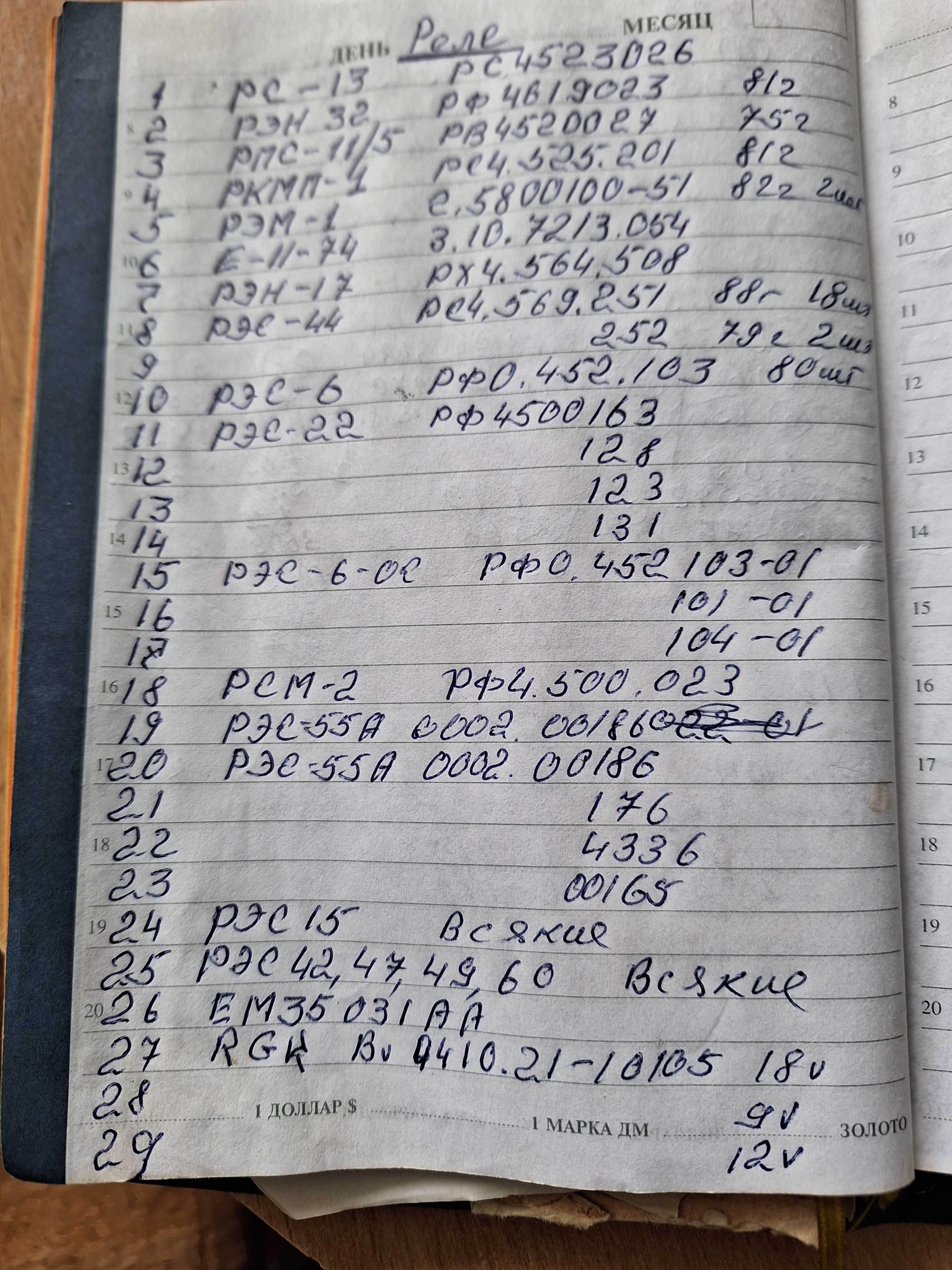 Реле РКПМ 1, РЭМ, РЭС, РСМ, РЭН 17, контактор СК А63