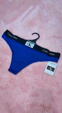 CK Calvin Klein CK stringi granatowe M figi bikini majtki damskie
