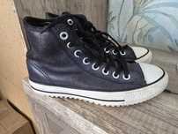 Czarne Converse ze skóry naturalnej r.40 b.dobry stan