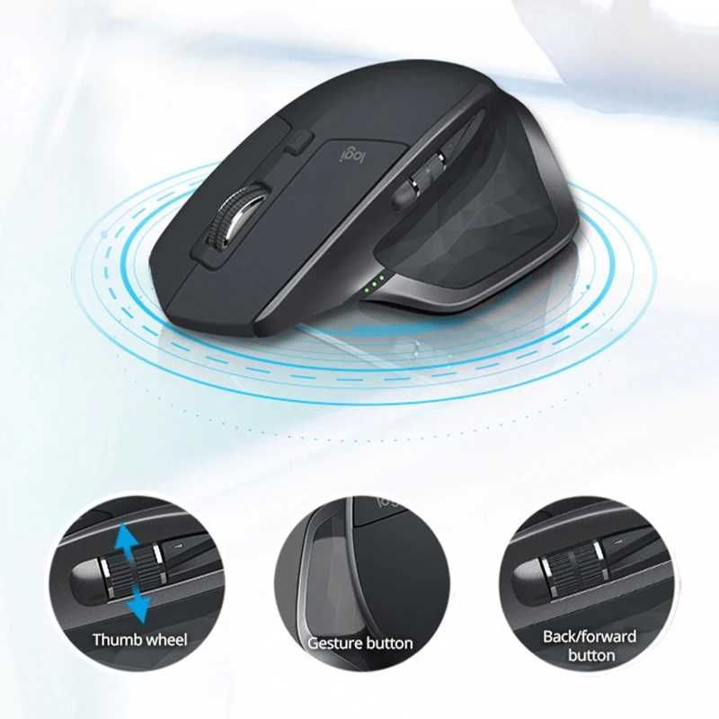 Мишка Logitech MX Master 2S Бездротова 2.4GHz, Bluetooth, Чорна, Нова