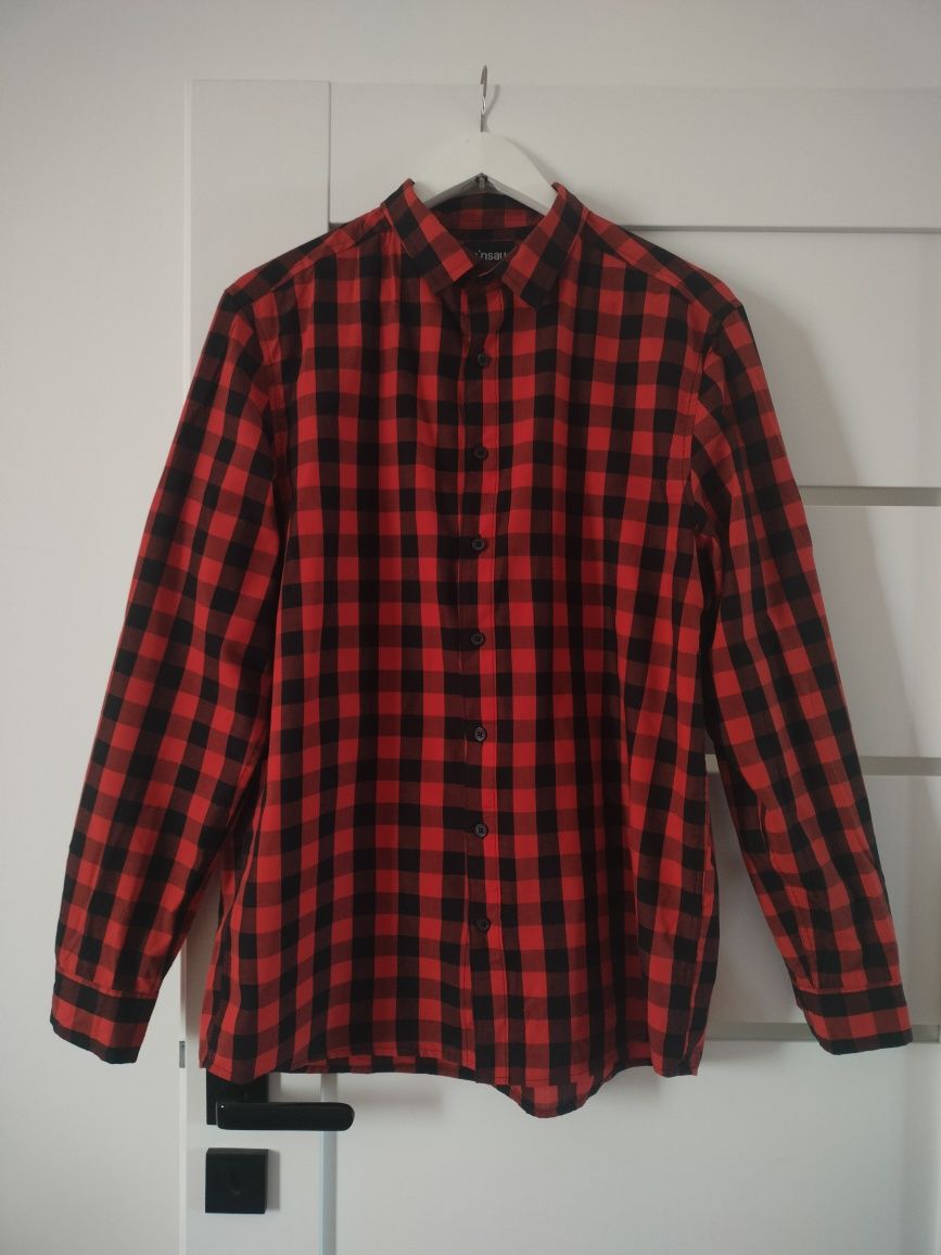 Męska koszula w kratę Regular fit L