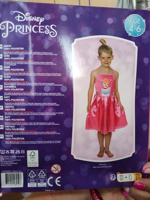 Sukienka dla dziewczynki princess 4/6 lat