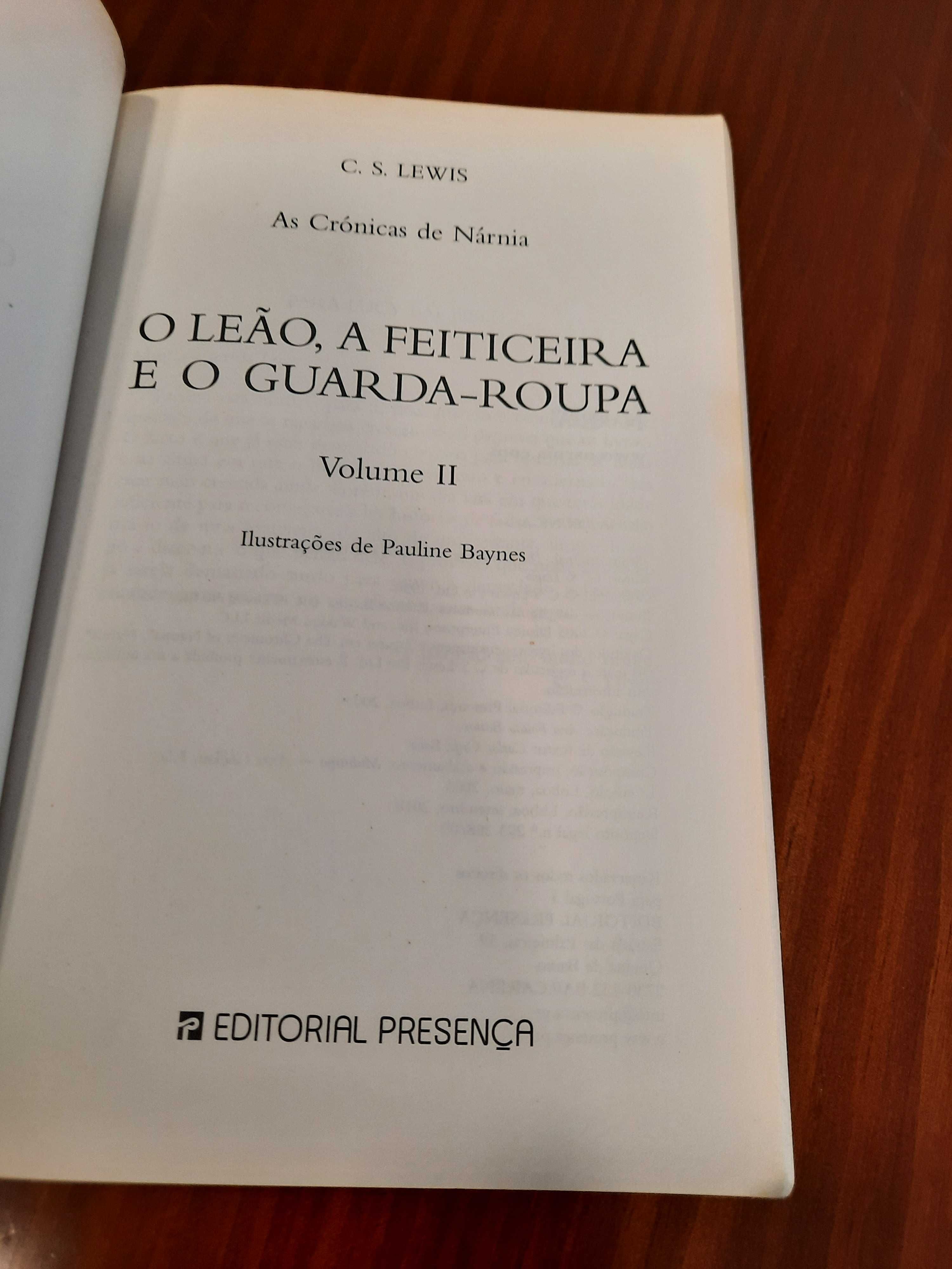 Livro As crónicas de Narnia-O Leão, a Feiticeira e o Guarda-Roupa