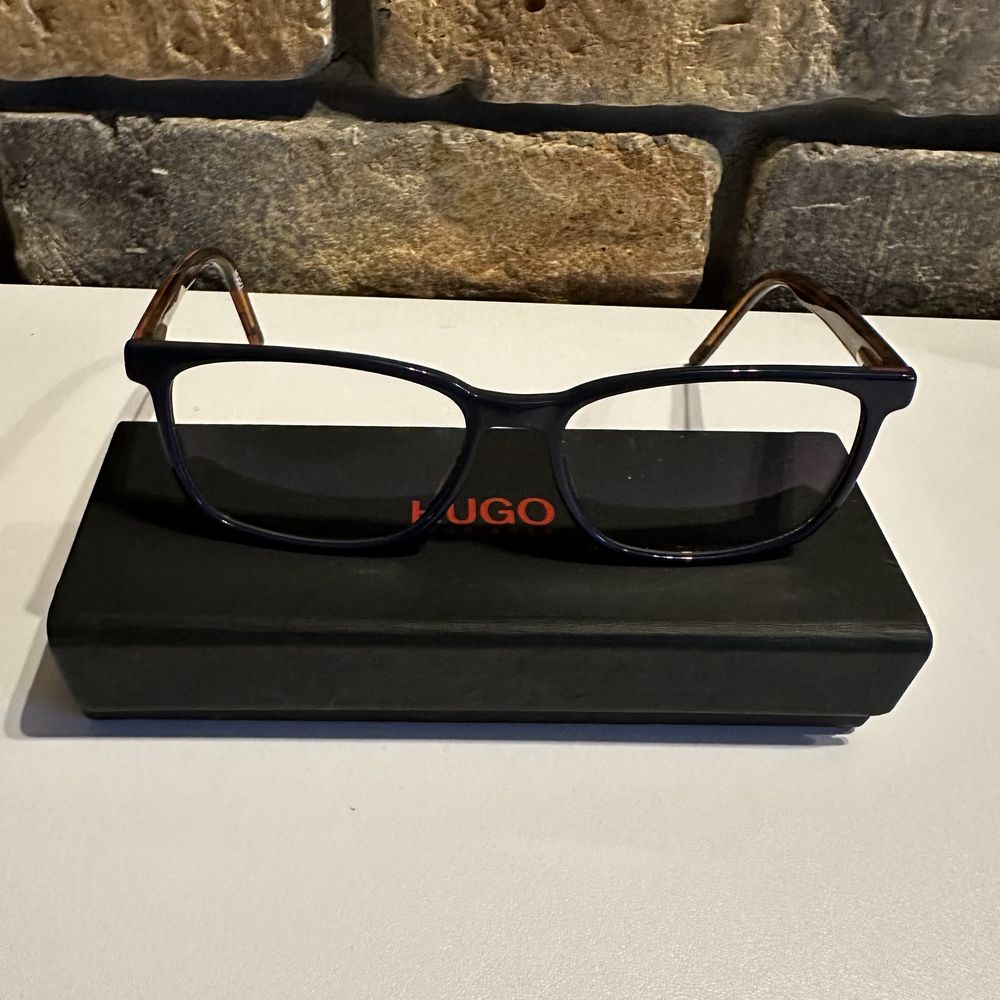 Oprawki okulary korekcyjne Hugo granatowe