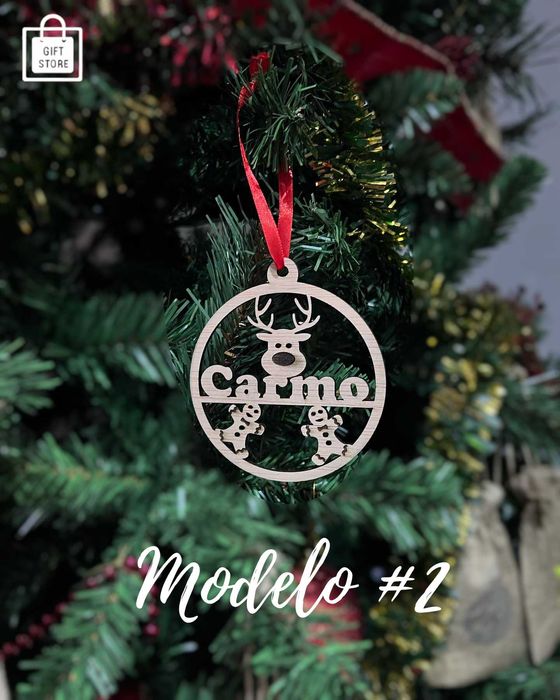 Enfeites de Natal personalizados com Nome