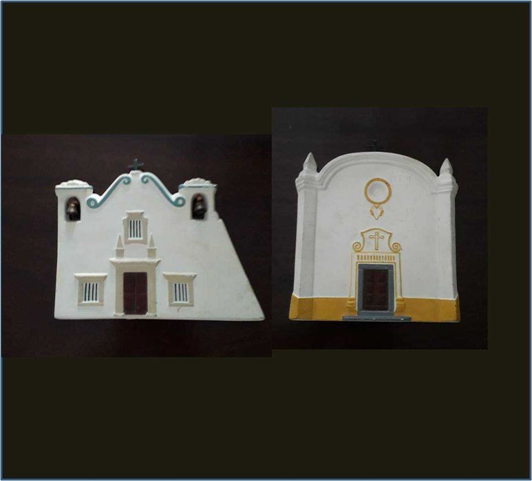 Fachadas de duas Igrejas de Portugal