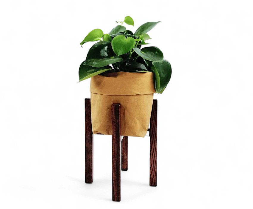 Stojak pod doniczkę Kwietnik nowoczesny 20/h25 dąb brąz