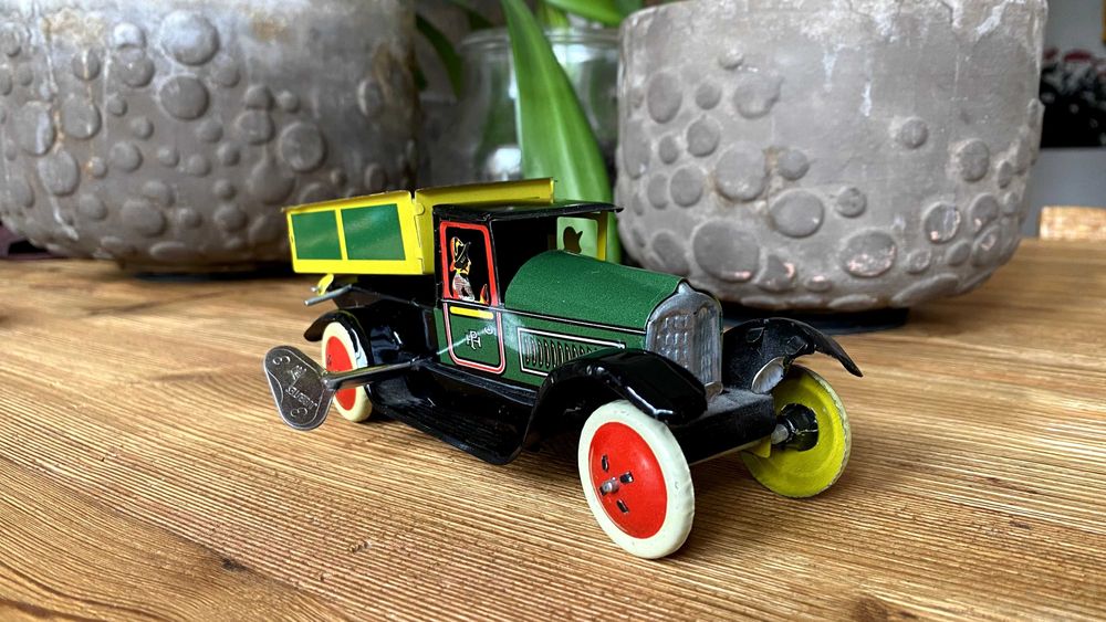 Carro de lata Vintage Paya 1905- Carrinha de Caixa (Colecionavel)