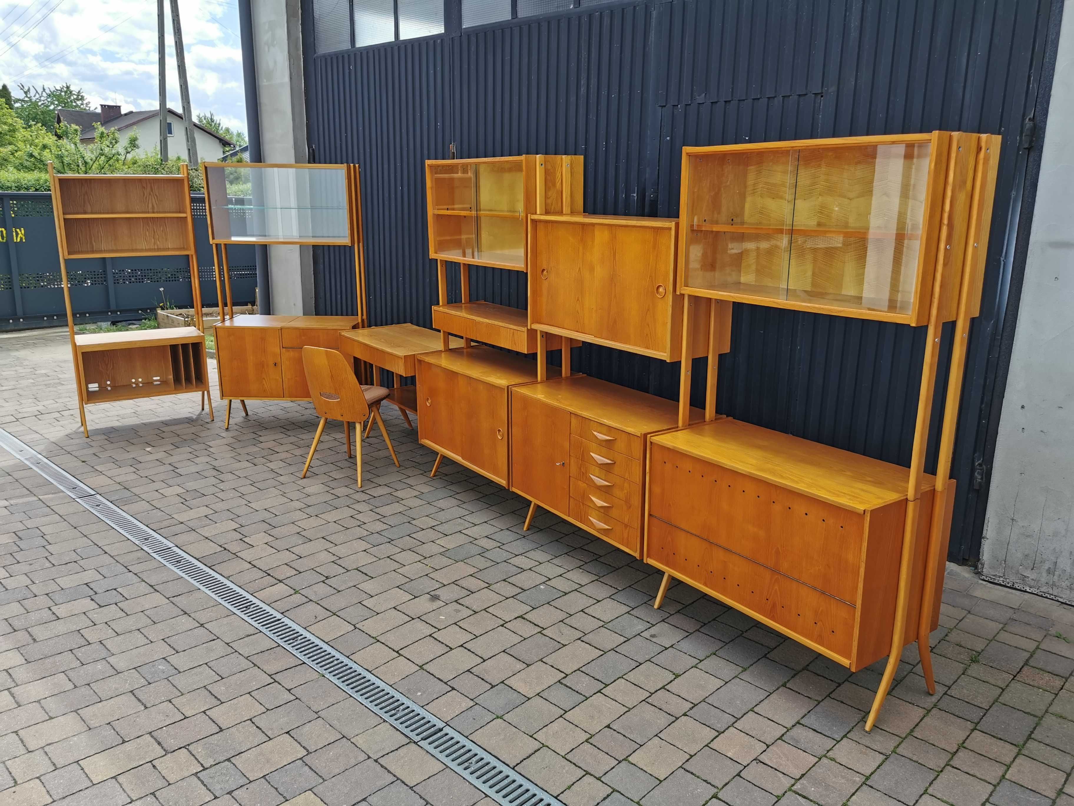 Meblościanka modułowa MONTI 300, proj. F. Jirák, Czechosłowacja '60