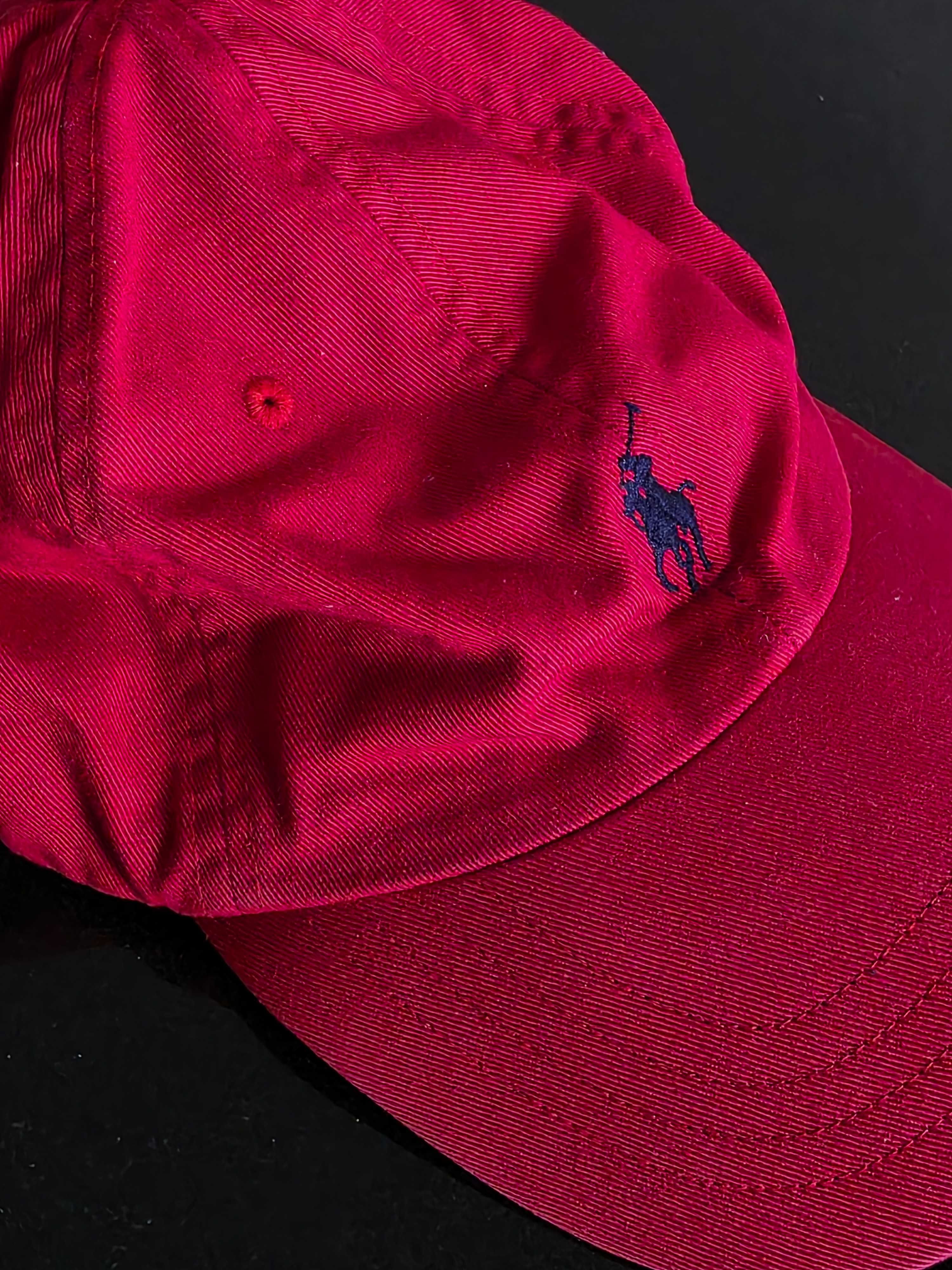 Polo Ralph Lauren czapka z daszkiem czerwona rozmiar uniwersalny
