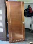 Drzwi mahoń fornir lewe 80 wys 198 cm. Ościeżnica stała