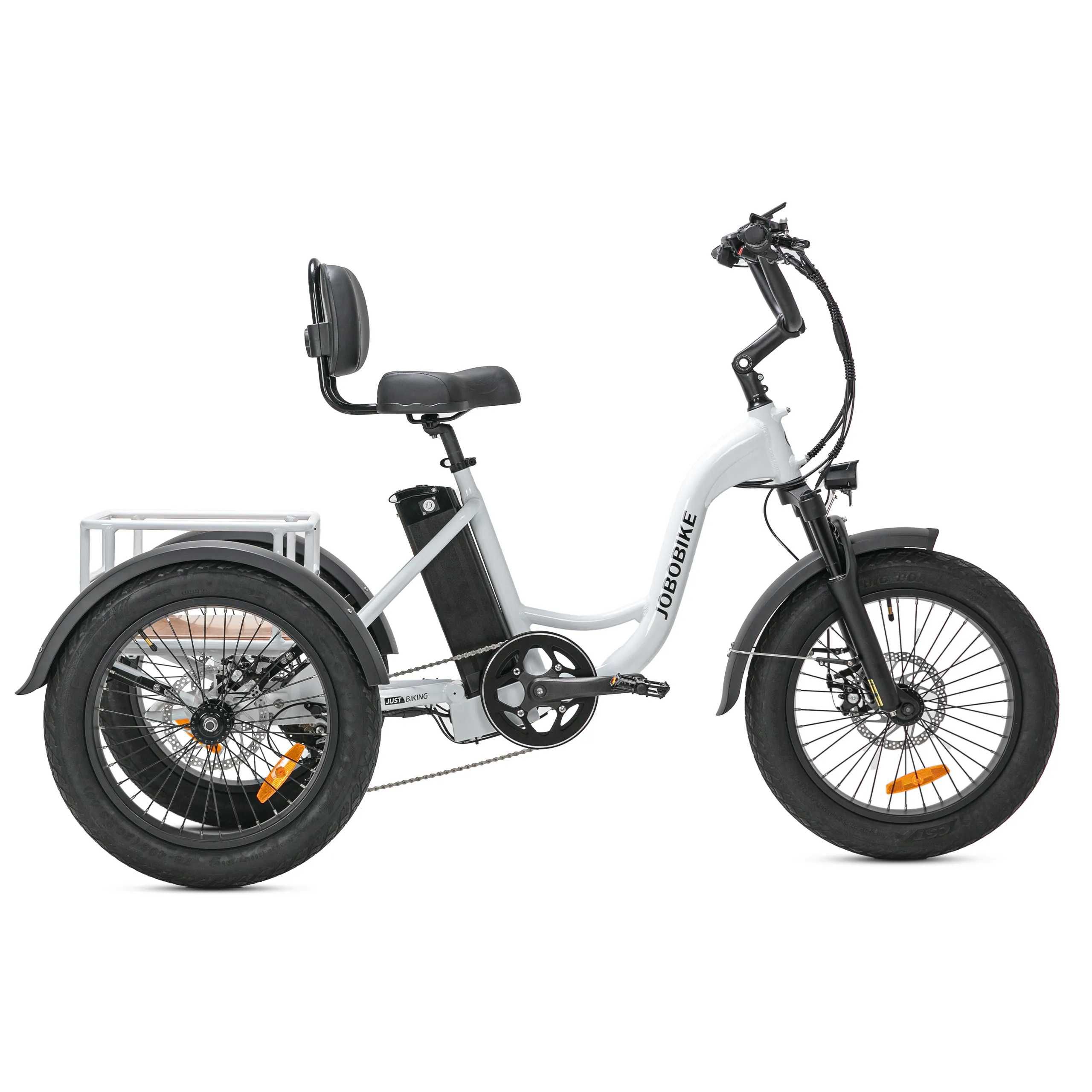 Rower elektryczny Triker, Jobobike -trójkołowiec, solidny, dla seniora