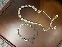 Colar e pulseira conchas