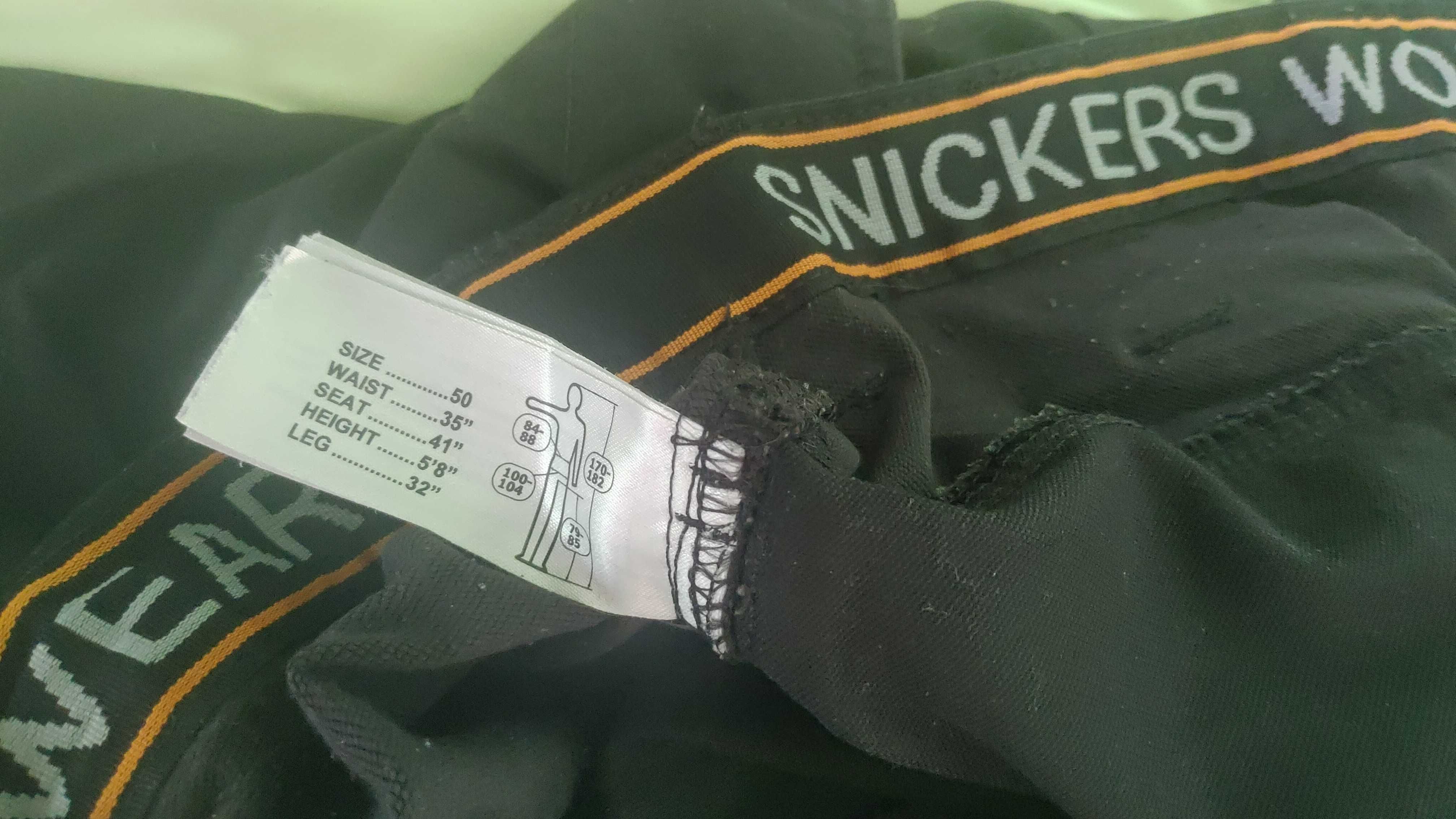 Spodnie monterskie Snickers 6241, czarne, rozmiar 50 – używane