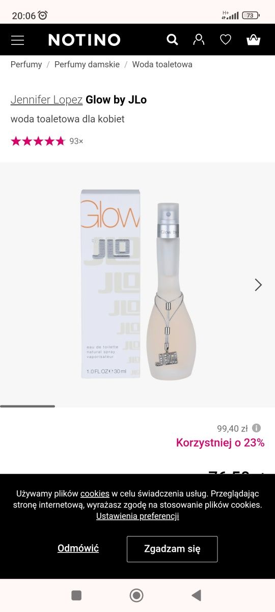 Woda toaletowa Glow by JLO 30 ml