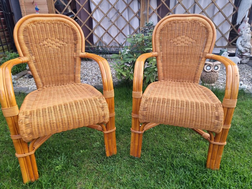 2 Krzesła Rattan Ratan Original H - K Furniture