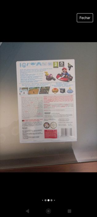 Conjunto volante e jogo Mario kart