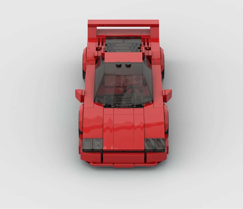 Auto autko samochód model z klocków na wzór lego Ferrari F40