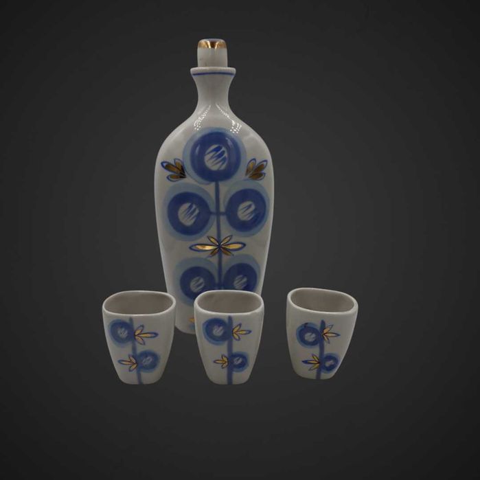 Kieliszki + karafka Horodnica lata 70-te XX W  B4/111761