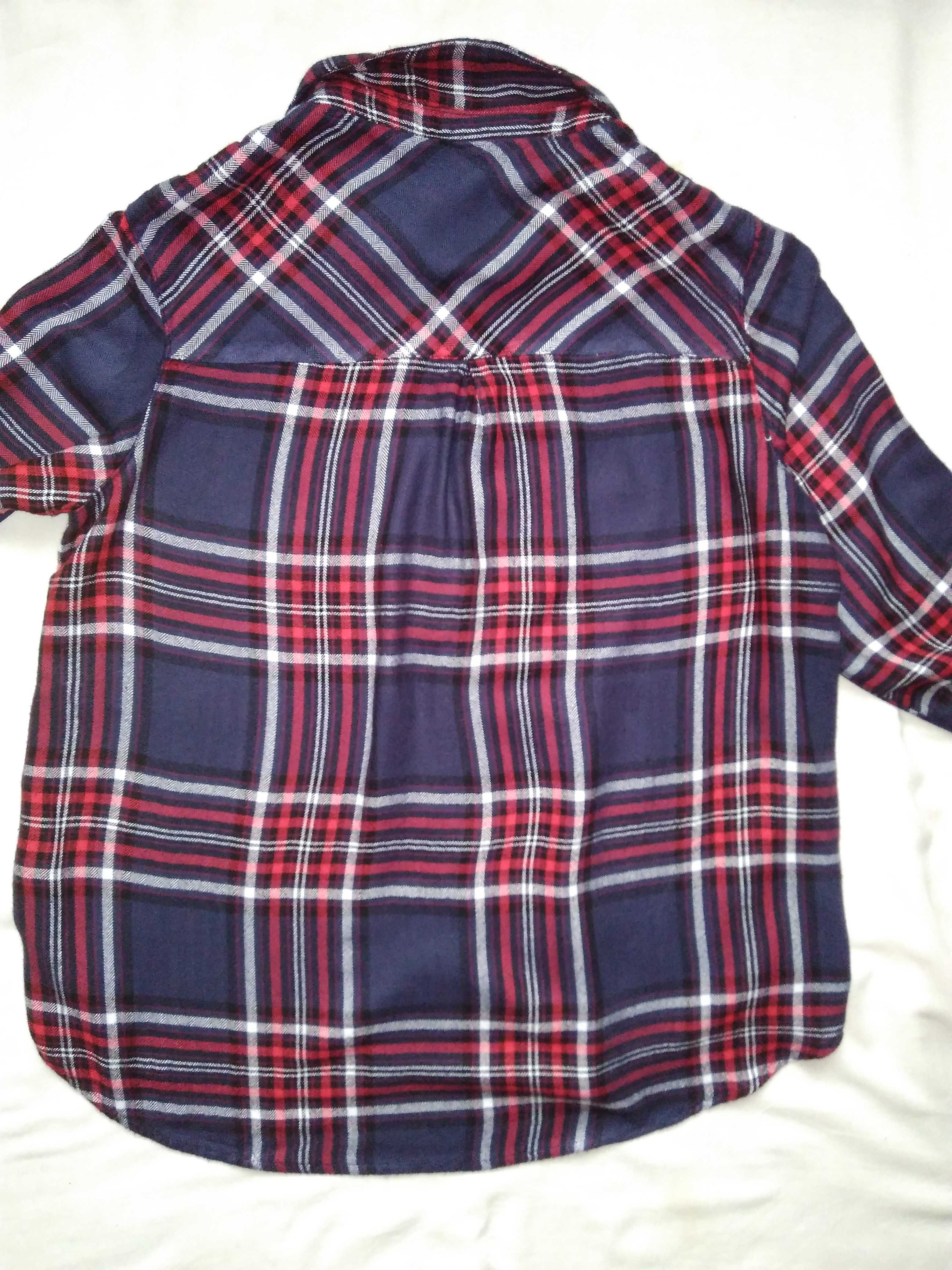 Классная теплая фланелевая рубашка F&F р. M р.12
