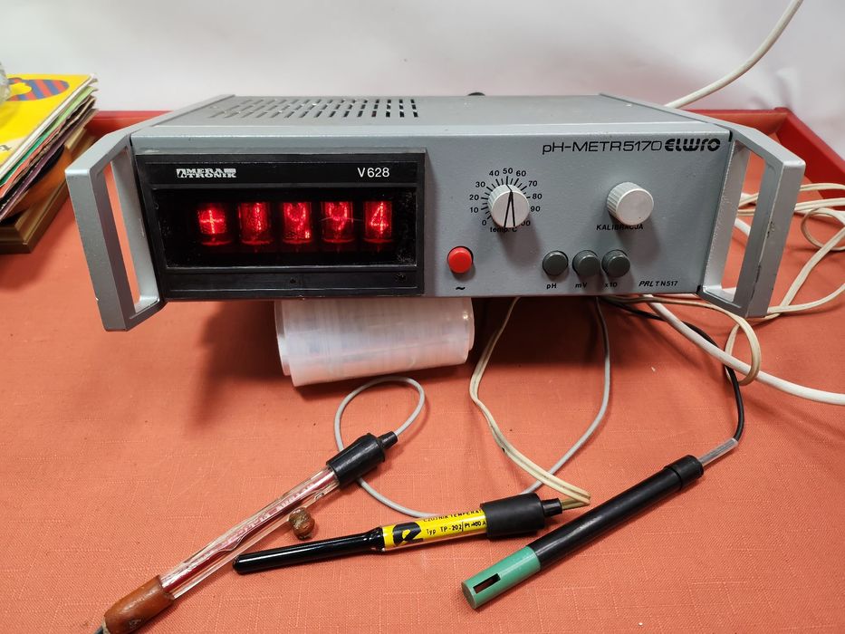 pH-metr Meratronik V628 ELWRO PH-METR5170 lampy Nixie