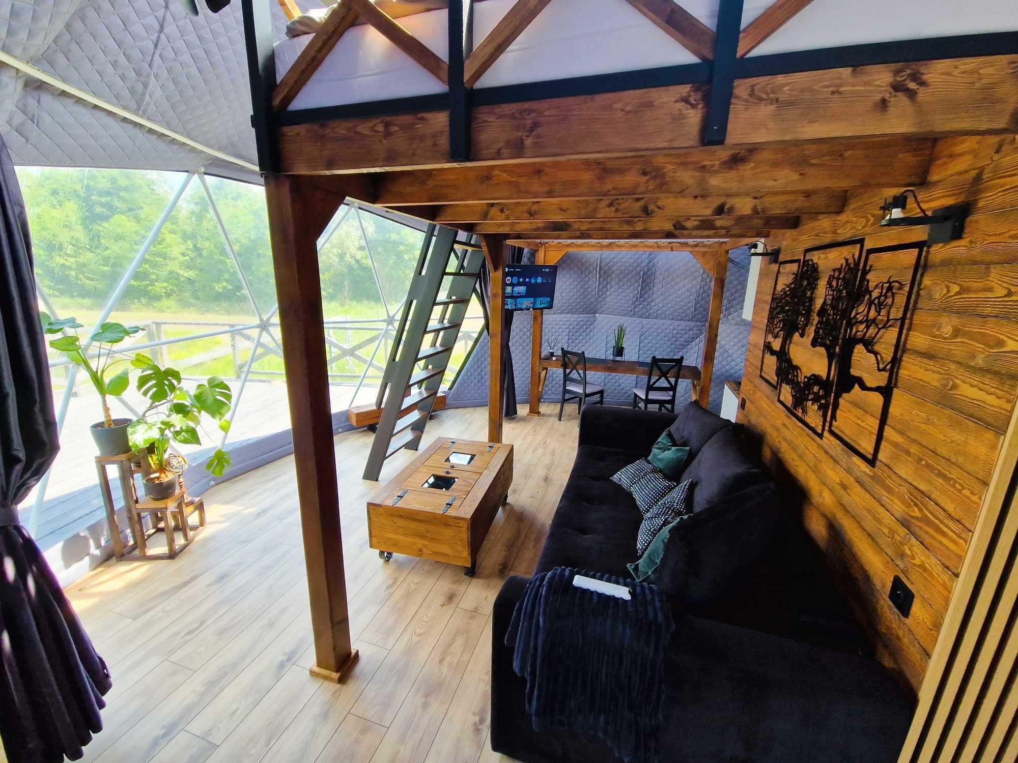 Glamping nas stawem, camping, nocleg, basen, natura