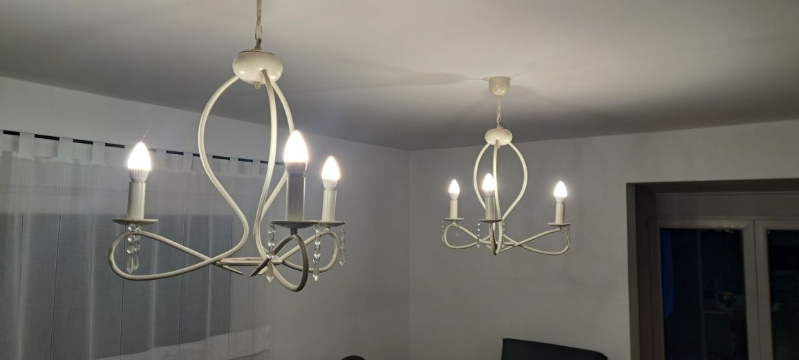 Lampa, komplet 3 sztuk, żyrandol, wisząca