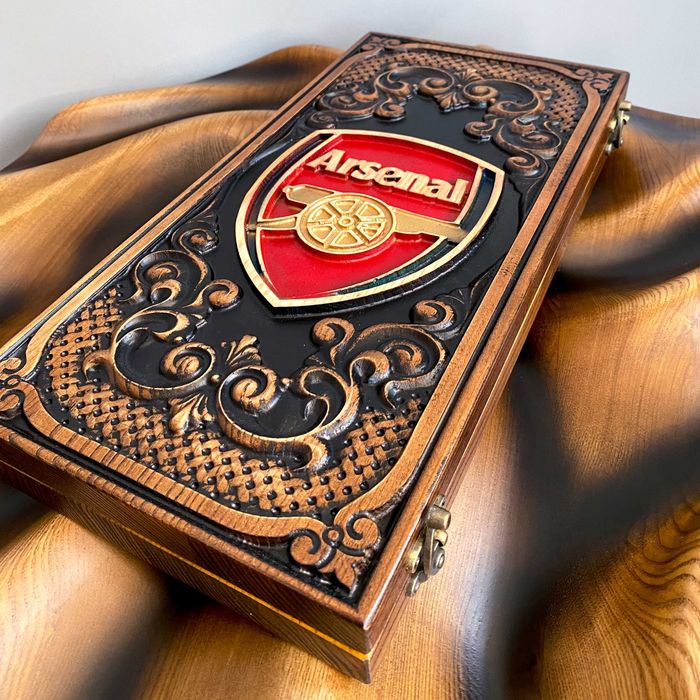 Нарди нарды з дерева, Arsenal, Manchester, Real, різні футбольні клуби