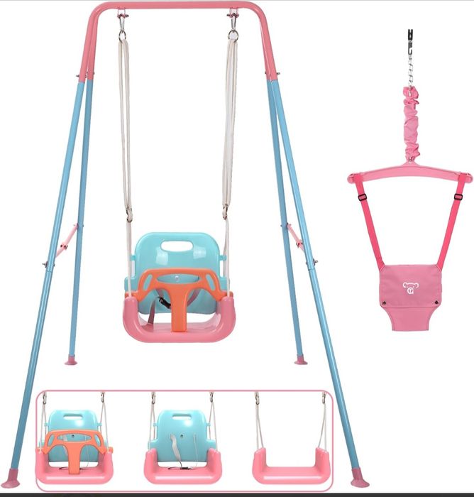 2w1 huśtawka i skoczek dla dzieci TOREVSIOR