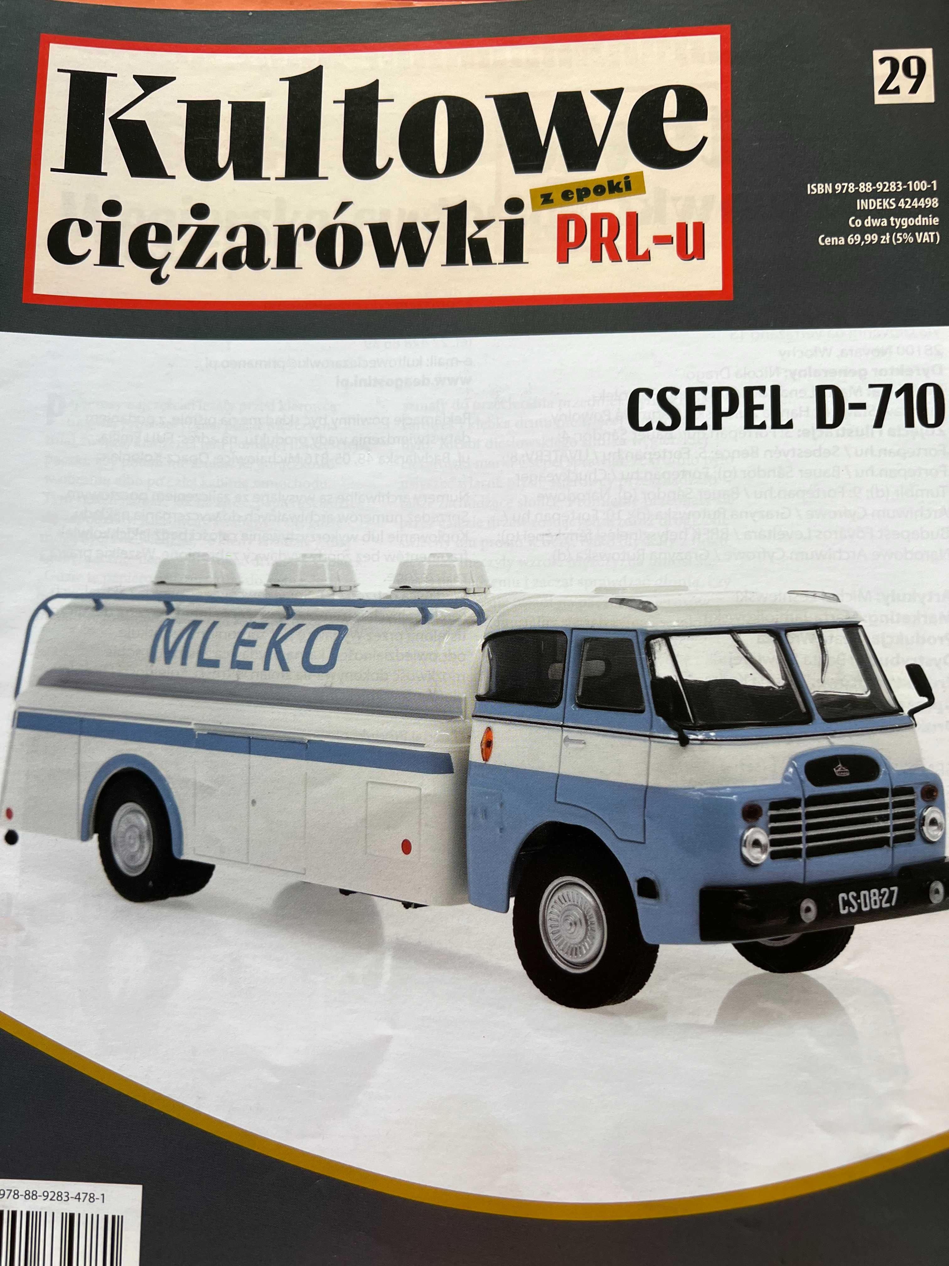 Ciężarówka PRL-u skala 1:43 CSEPEL D-710