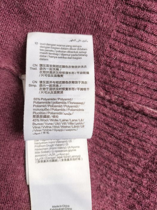 Esprit ciepła sukienka wełna dzianina tie-dye