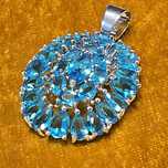 Pendente prata 925 medid,3,5 cm