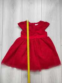 Sukienka r. 86 czerwona, święta Cool Club Smyk