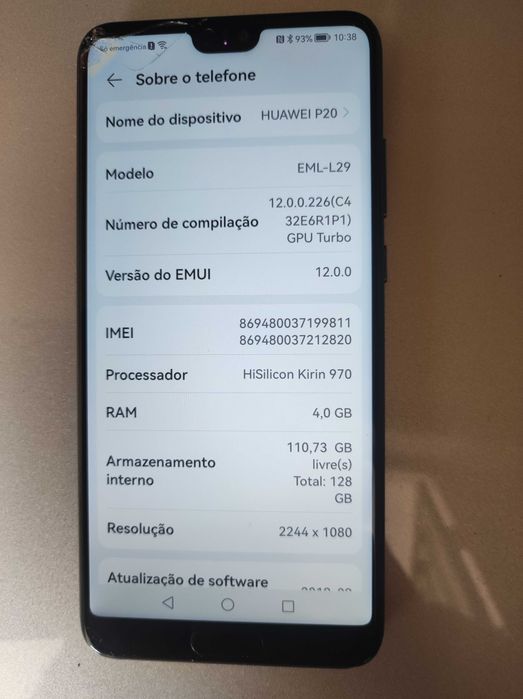 Huawei P20_4GB/128GB_desbloqueado