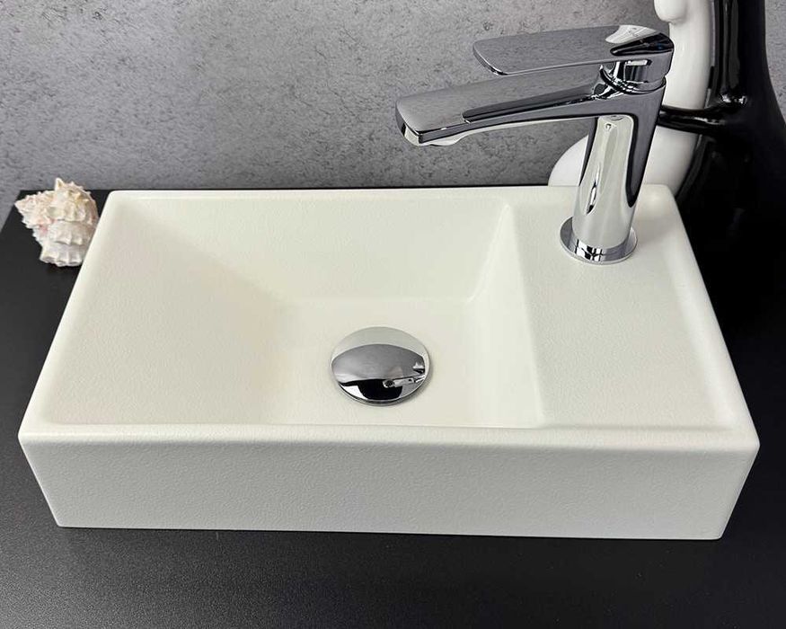 Умивальник «Естель» R Біла шагрень 400х220 прямокутний