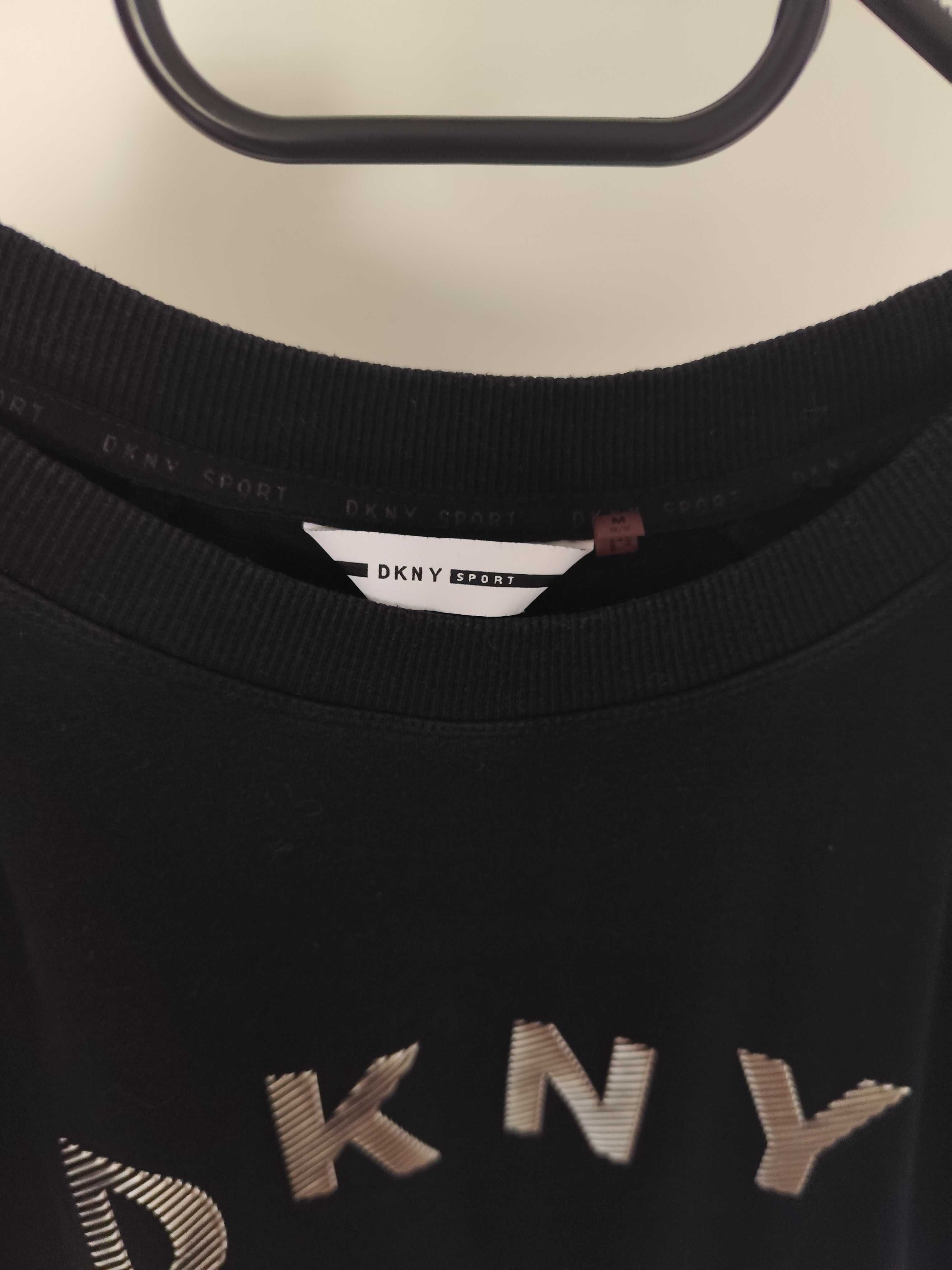 Sukienka DKNY czarna dresowa M 38 L 40