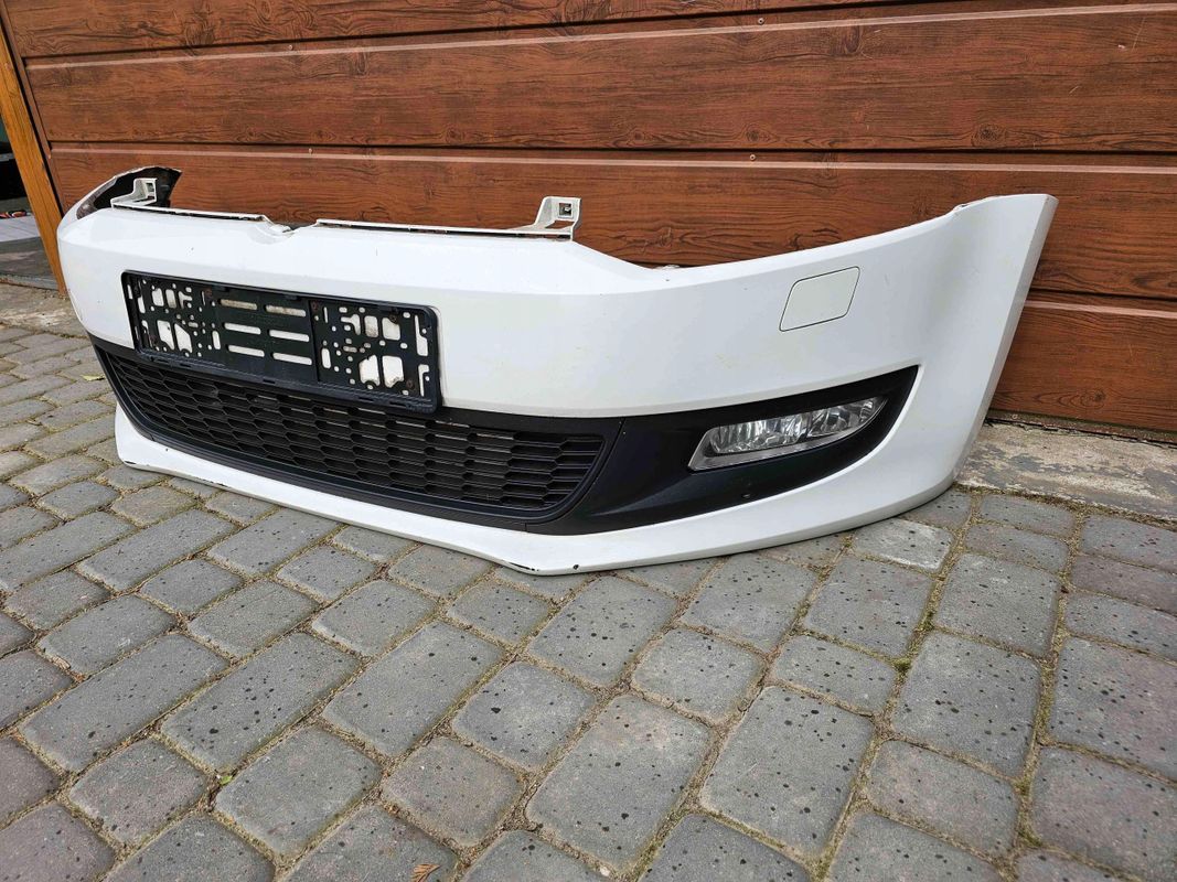 Vw Polo V 09-14r zderzak przedni przód xenon halogen spryskiwacze