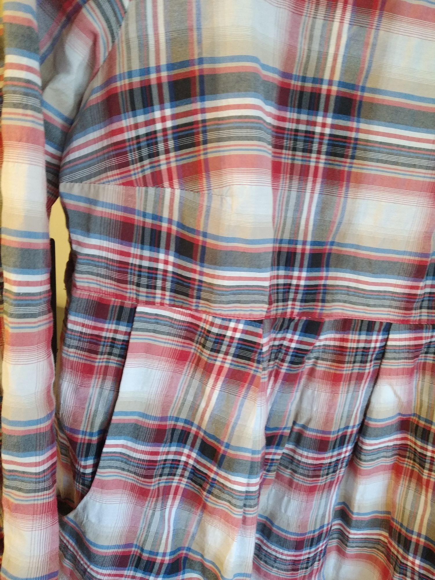 Tunika ciążowa odzież ciążowa kratka bawełniana