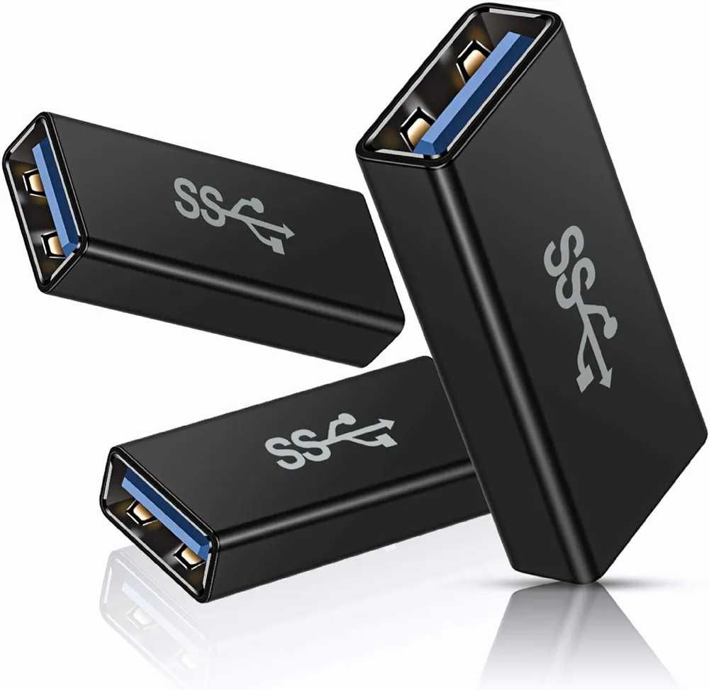 Adapter Usb 3.0 A żeński na Usb 3.0 A żeński 3szt