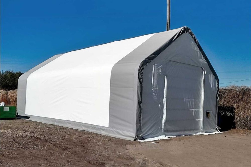 Hala namiotowa łukowa 6x10x5x3 magazyn konstrukcja ocynkowana.