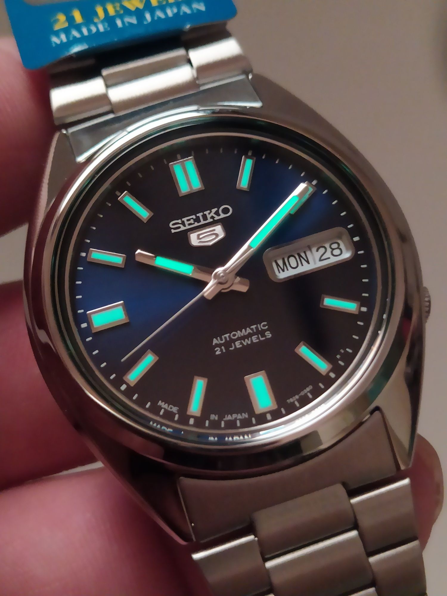 *NOVO* Seiko 5 automático 37 mm SNXS77J1 MADE IN JAPAN