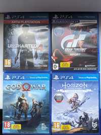 God of War Gran Turismo Sport VR Uncharted 4 Horizon zero dawn