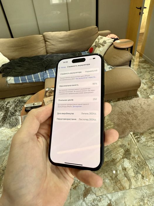 Iphone 15 128 Gb Гб Black 95% Акб Фіз Сім Знижка 7000 Unlock як Невер