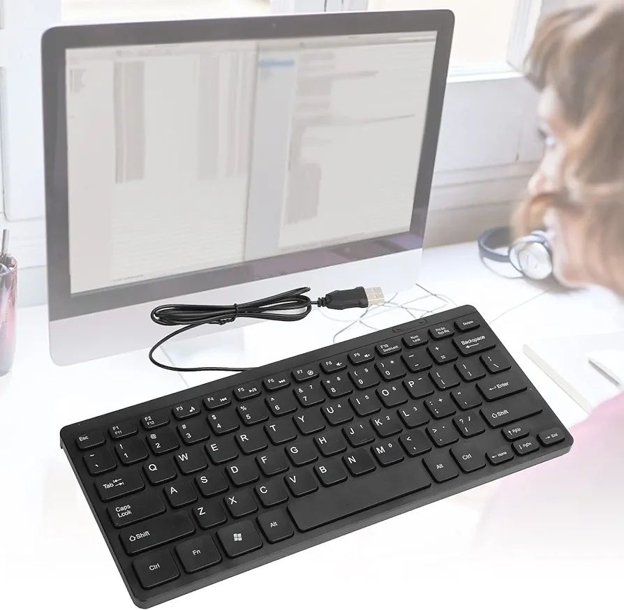 Klawiatura slim czarna mini keyboard k-1000